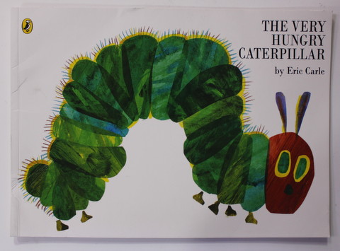 THE  VERY HUNGRY CATERPILLAR by ERIC CARLE , 2021 , DEFECTE COPERTA SPATE