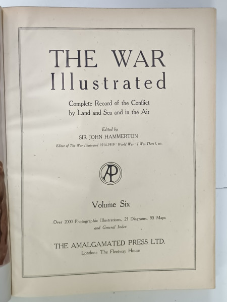 THE WAR ILLUSTRATED , COMPLETE RECORD OF THE CONFLICT BY LAND AND  SEA AND IN THE AIR , VOLUME SIX  , 1942-1943 , COLEGAT DE 21 NUMERE
