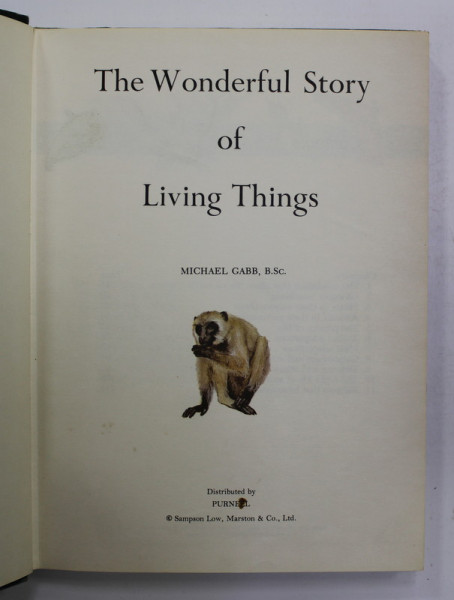 THE WONDERFUL STORY OF LIVING THINGS by MICHAEL GABB , ANII ' 70