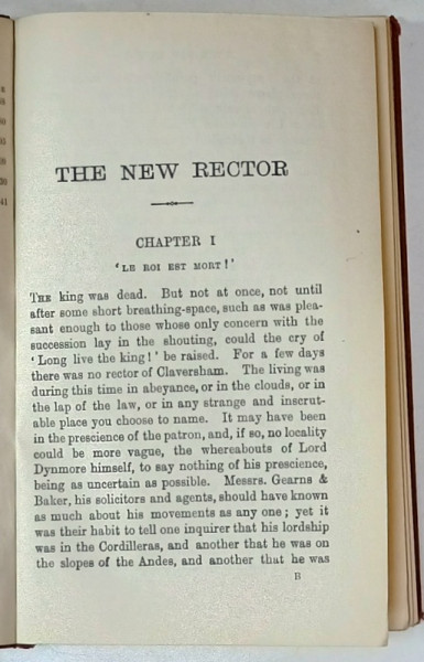 THE WORKS of STANLEY J. WEYMAN , VOL.II : THE NEW RECTOR  , 1922 , LEGATURA  ORIGINALA EDITORIALA