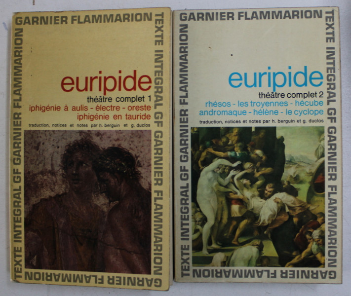 THEATRE COMPLET par EURIPIDE , TOME I - II , 1966