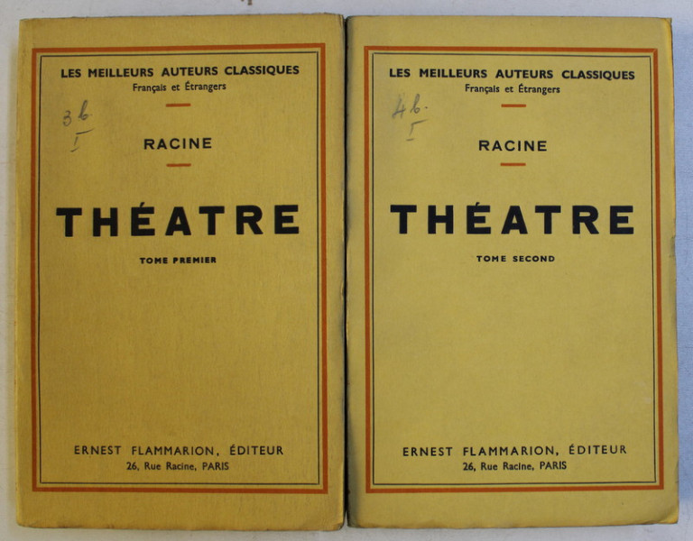 THEATRE TOM I - II par RACINE