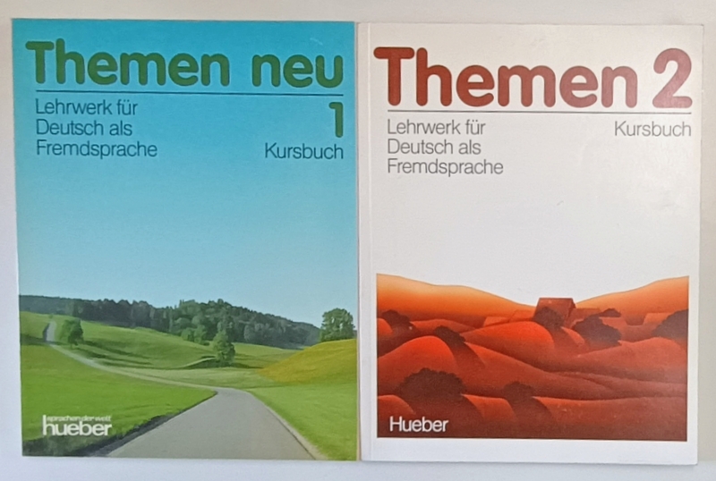 THEMEN NEU , 1 KURSBUCH , LEHRWERK FUR DEUTSCH ALS FREMDSPRACHE von HARDTMUT AUFDERSTRASE ...HELMUT MULER ,VOLUMELE I-II  1992