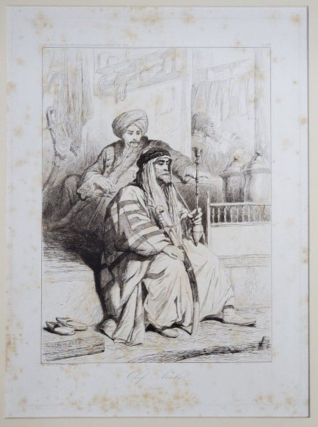 Theodore Valerio - Chef Arabe, Ruscsuk, Gravura, 1855