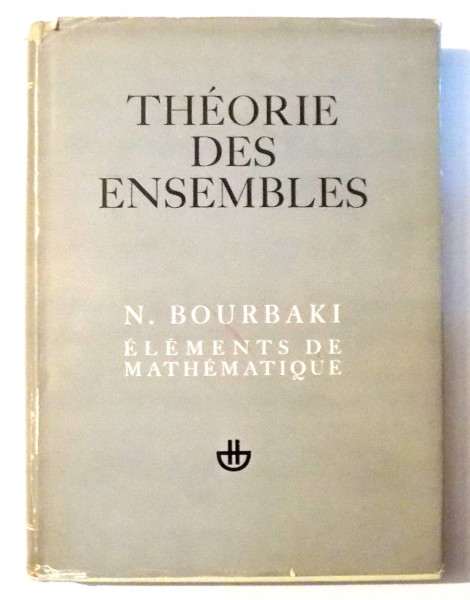 THEORIE DES ENSEMBLES par N. BOURBAKI , 1970