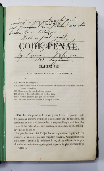 Theorie du Code Penal par Chauveau Adolphe - Paris