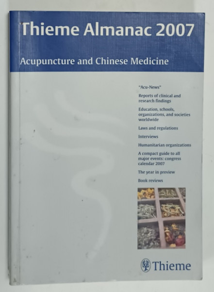 THIEME  ALMAMAC , ACUPUNCTURE AND CHINESE MEDICINE , 2007
