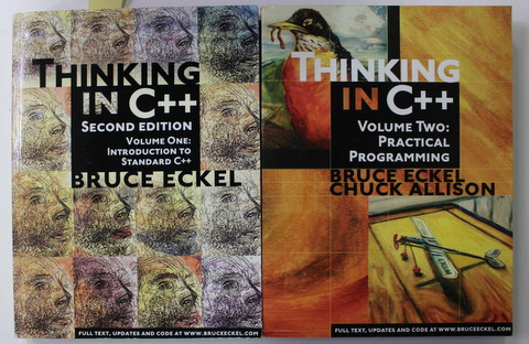 THINKING IN C++  by BRUCE ECKEL , VOLUMELE I - II ,  2000 , CD INCLUS *