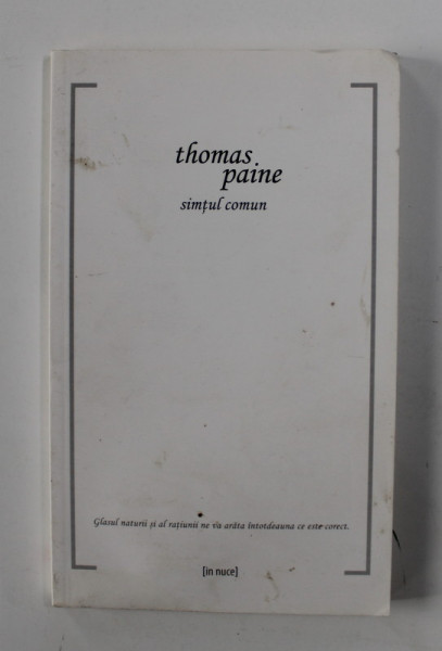 THOMAS PAINE - SIMTUL COMUN , 2013