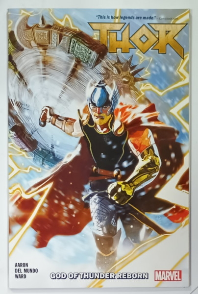 THOR , GOD OF THUNDER REBORN , by JASON AARON , SERIES ' MARVEL ' , BENZI DESENATE CU TEXT IN LIMBA ENGLEZA , 2018