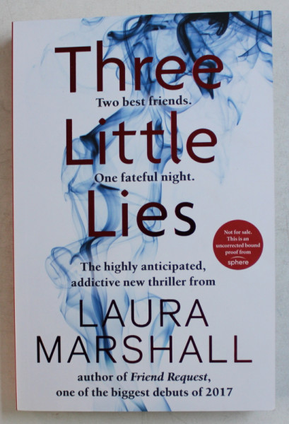THREE LITTLE LIES by LAURA MARSHALL , 2018