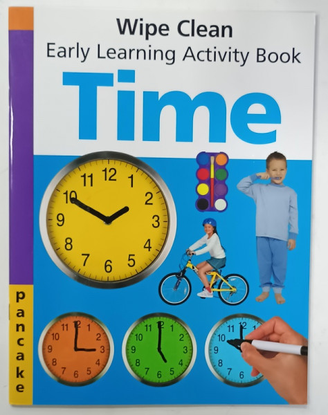 TIME , WIPE CLEAN , EARLY LEARNING ACTIVITY BOOK , 2010