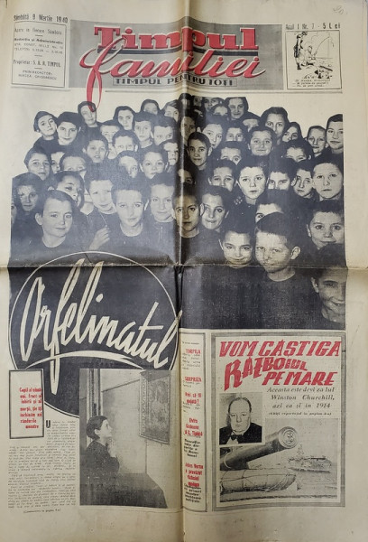 ' TIMPUL FAMILIEI ' , ZIAR , ANUL I , NR . 7  , SAMBATA 9  MARTIE , 1940
