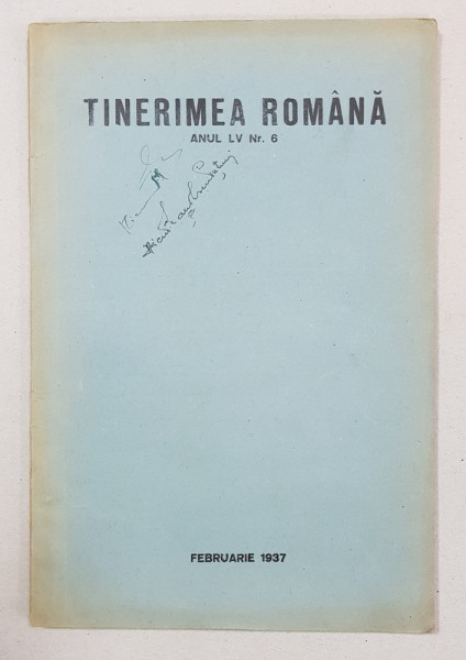 TINERIMEA ROMANA, ANUL LV, NR. 6 - FEBRUARIE 1937