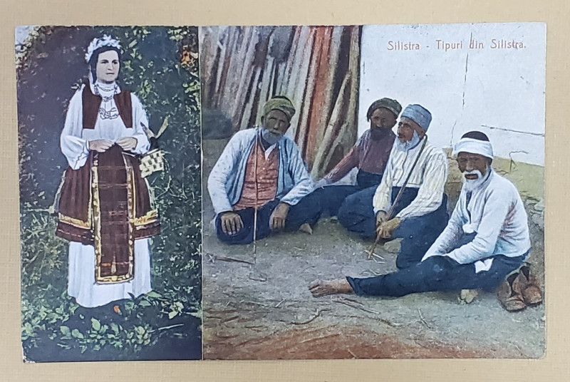 TIPURI DIN SILISTRA :  FEMEIE IN PORT POPULAR , LOCALNICI TURCI , CARTE POSTALA ILUSTRATA , INCEPUTUL SEC. XX