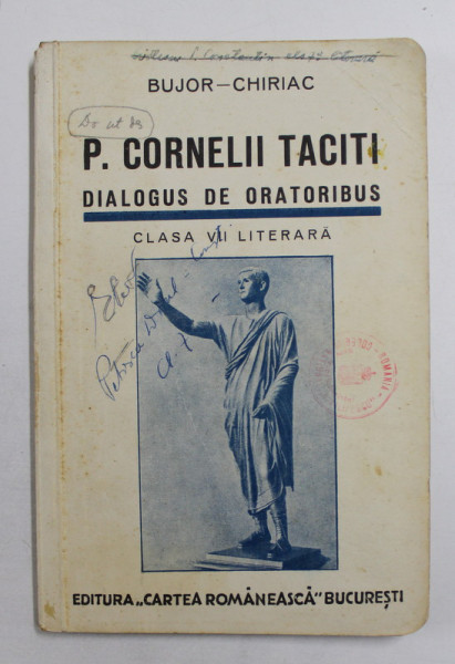 TITI LIVI AB URBE CONDITA LIBRI de BUJOR-CHIRIAC , CLASA VII DE LICEU , EDITIA I , 1938