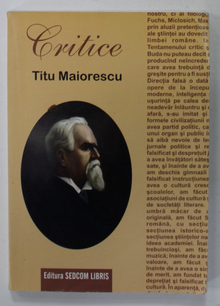 TITU MAIORESCU , CRITICE , 2004