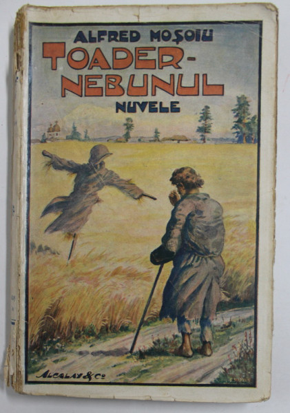 TOADER - NEBUNUL , nuvele de ALFRED MOSOIU , EDITIE DE INCEPUT DE SECOL XX , PREZINTA URME DE UZURA , COTOR CU DEFECTE , LIPSA PAGINA DE TITLU *