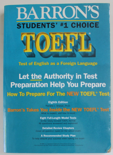 TOEFL , HOW TO PREPARE FOR THE TEST , BARRON 'S STUDENTS NO. 1 CHOICE ,1996
