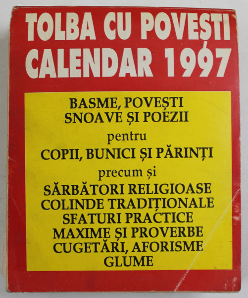 TOLBA CU POVESTI , CALENDAR 1997