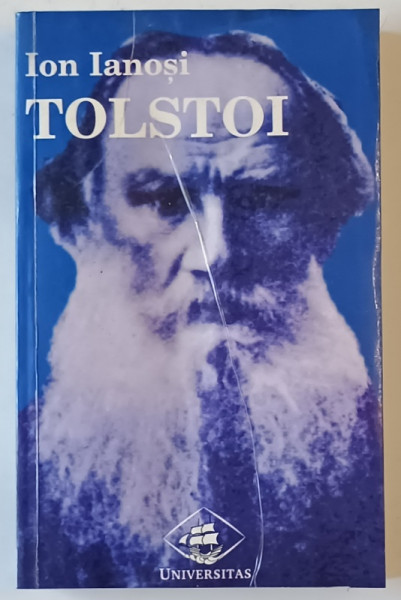 TOLSTOI de ION IANOSI , ROMANUL UNEI DRAME , 1998 , PREZINTA URME DE INDOIRE SI HALOURI DE APA , COPERTE CU DEFECTE , DEDICATIE *