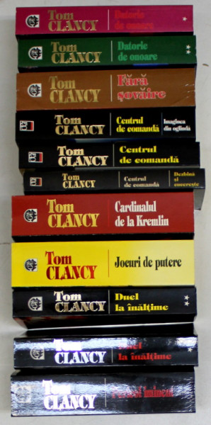 TOM CLANCY , SET DE 9 ROMANE , EDITURA RAO