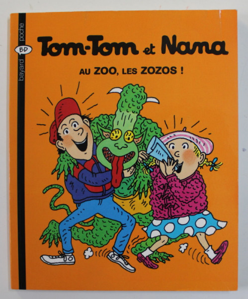 TOM - TOM ET NANA - AU ZOO , LES ZOZOS ! , scenario JCQUELINE COHEN , dessins BERNADETTE DESPORES , 2009 , PREZINTA HALOURI DE APA SI URME DE UZURA , BENZI DESENATE *
