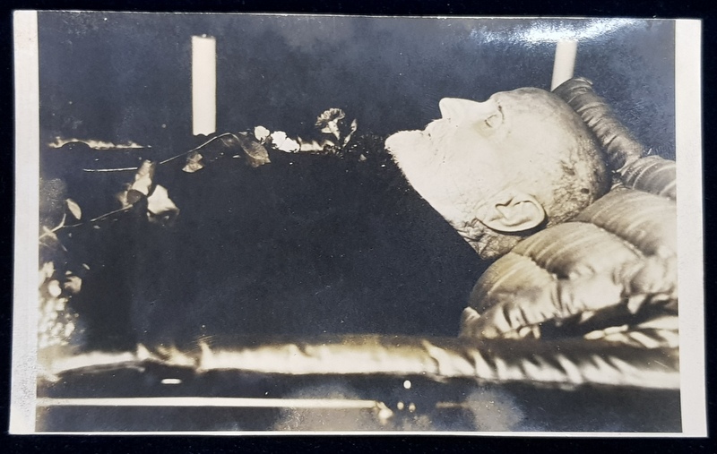 TOMAS MASARYK PE CATAFALC , FOTOGRAFIE DE IOSIF BERMAN , MONOCROMA , SEPTEMBRIE 1937