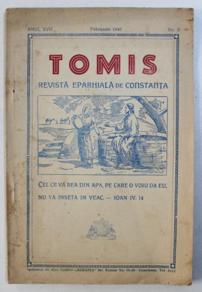 TOMIS - REVISTA EPARHIALA DE CONSTANTA , ANUL XVII  , NO . 2 , FEBRUARIE  ,  1940