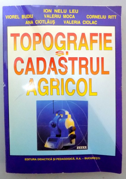 TOPOGRAFIE SI CADASTRUL AGRICOL , 1999