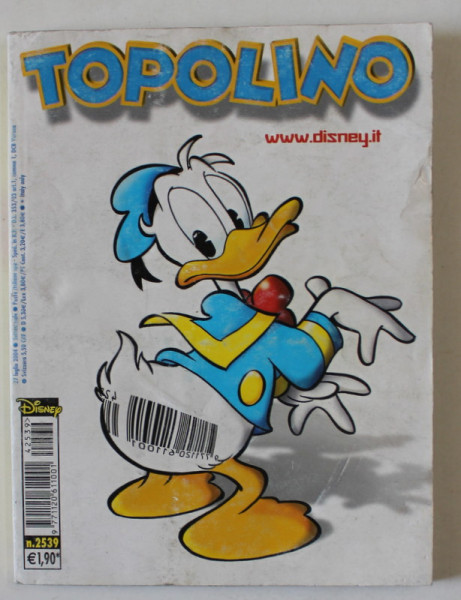 TOPOLINO , BENZI DESENATE CU TEXT IN LIMBA ITALIANA , NO. 2539 , 2004