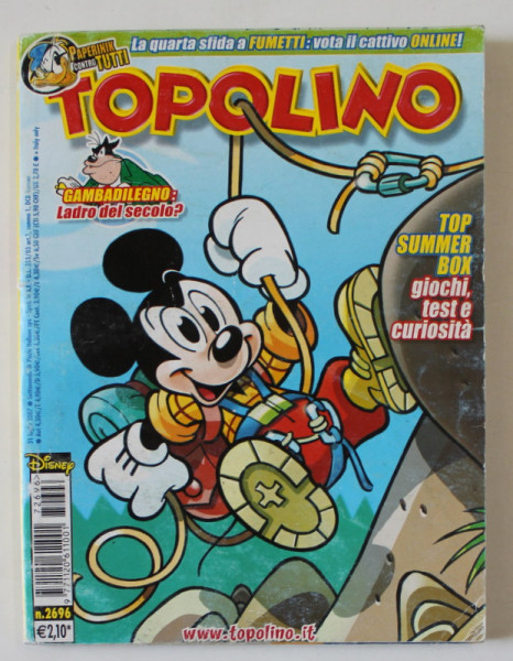 TOPOLINO , BENZI DESENATE CU TEXT IN LIMBA ITALIANA , NO. 2696 , 2007