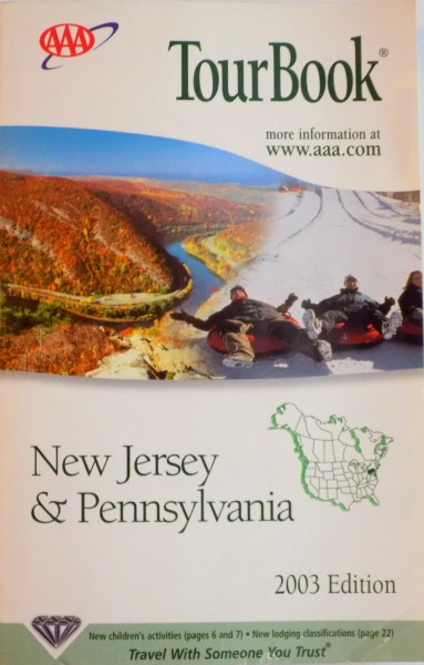 TOUR BOOK. NEW JERSEY & PENNSYLVANIA  2003