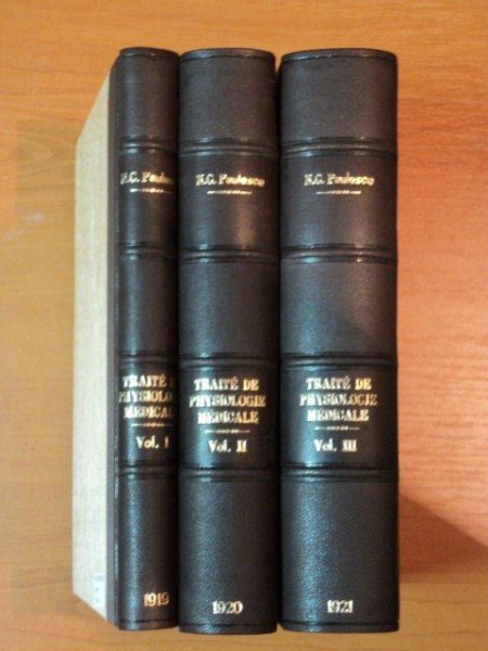 TRAITE DE PHISIOLOGIE MEDICALE - N.C. PAULESCO VOL.I-III,TIPARITA INTRE ANII 1919-1921