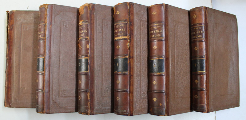 TRAITE THEORIQUE ET PRATIQUE DU DROIT PENAL FRANCAIS , DEUXIEME EDITION , TOMES I - VI par R. GARRAUD , 1898 - 1902
