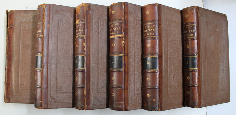 TRAITE THEORIQUE ET PRATIQUE DU DROIT PENAL FRANCAIS , DEUXIEME EDITION , TOMES I - VI par R. GARRAUD , 1898 - 1902