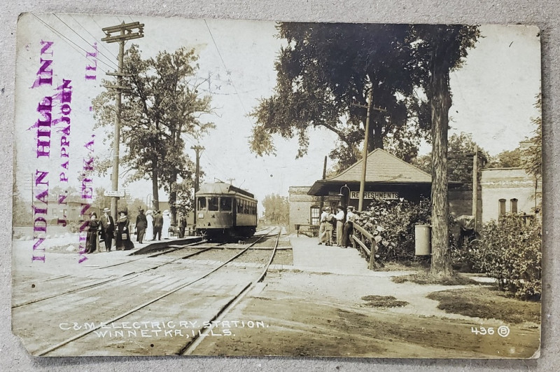 TRAMVAI IN STATIE , STATELE UNITE , CARTE POSTALA , 1919