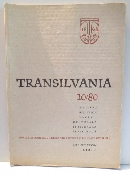 TRANSILVANIA NR. 10/80 OCTOMBRIE