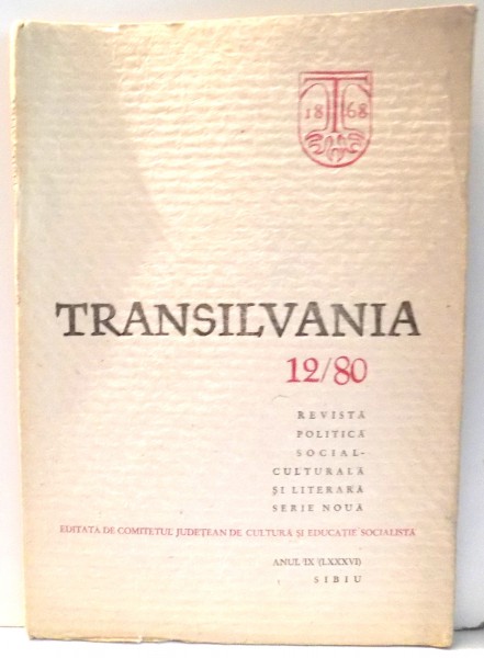 TRANSILVANIA NR. 12/80 DECEMBRIE