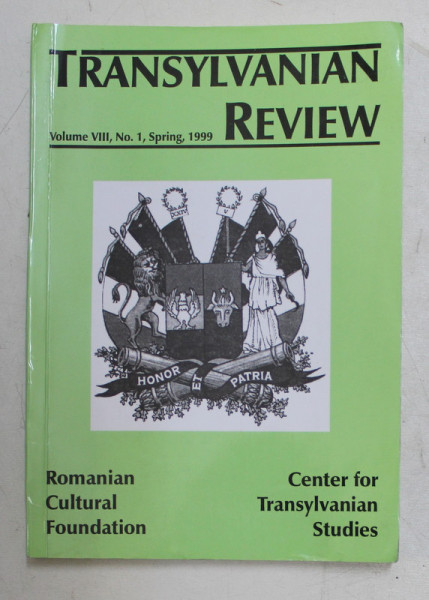 TRANSYLAVANIAN REVIEW , VOLUME VIII , SPRING , NO. 1 , 1999 , TEXT IN FRANCEZA SI ENGLEZA