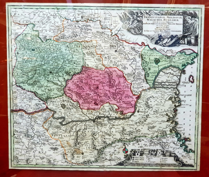 TRANSYLVANIAE, MOLDAVIAE, WALACHIAE, BULGARIAE nova et accurata Delinatio par MATHIAS SEUTTER - Harta 1730
