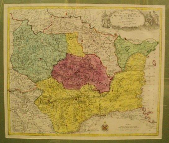 Transylvaniae Moldaviae, Walachie, Bulgarie, Lotter 1760, Transilvania, Moldova si Valahia, Lotter 1760