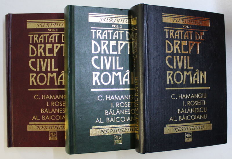 TRATAT DE DREPT CIVIL ROMAN , VOL I - III , 1998