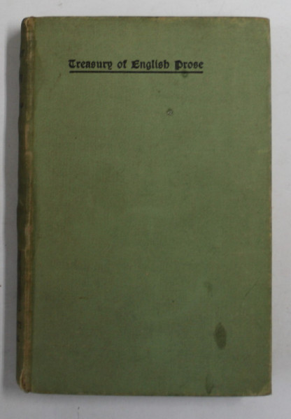 TREASURY OF ENGLISH PROSE NEW AND OLD by A.S. COLLINS , 1931