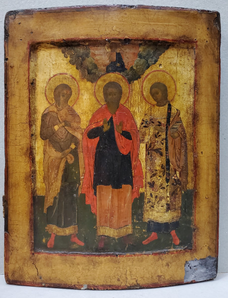 Trei Sfinti, Icoana Ruseasca, cca. 1800