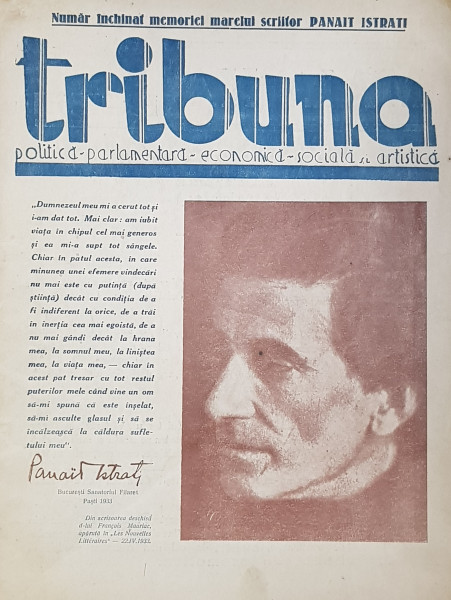 TRIBUNA - REVISTA , POLITICA , PARLAMENTARA ...ARTISTICA , ANUL IV , NR. 12 , 1936