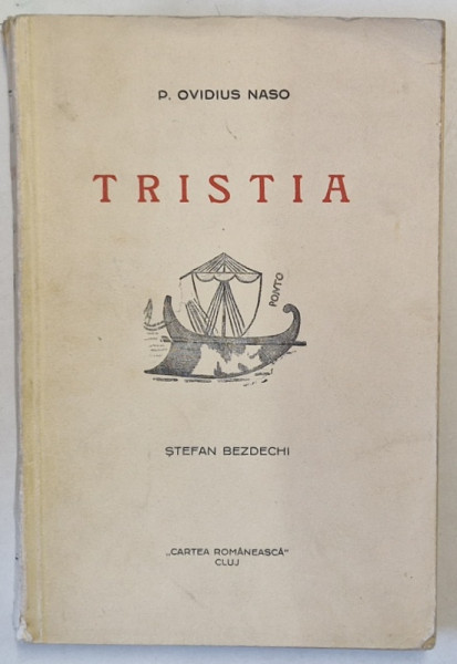 TRISTIA. SCRISORI DIN TOMIS de P. OVIDIUS NASO