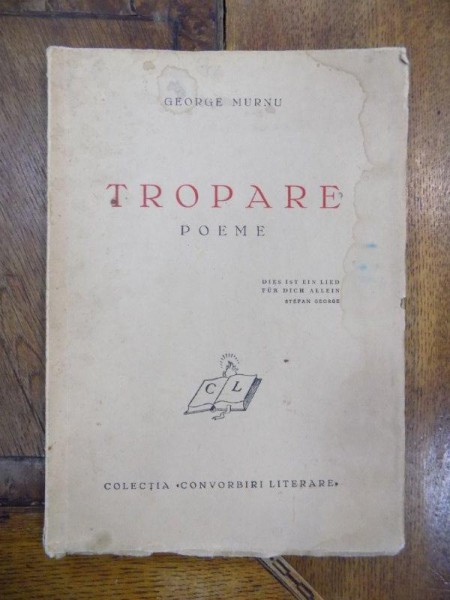 Tropare, G. Murnu, cu dedicatia autorului