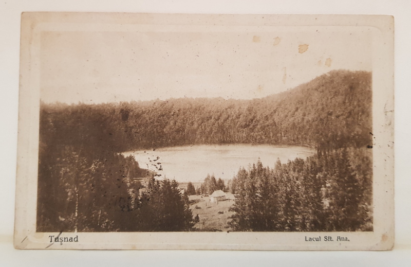 TUSNAD , LACUL SFANTA ANA , CARTE POSTALA , 1925