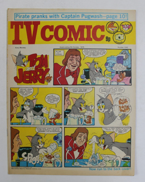 TV COMIC , REVISTA CU BENZI DESENATE PENTRU COPII , 4  th OCTOBER 1975